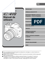 Manual de Utilizare Olympus E-410