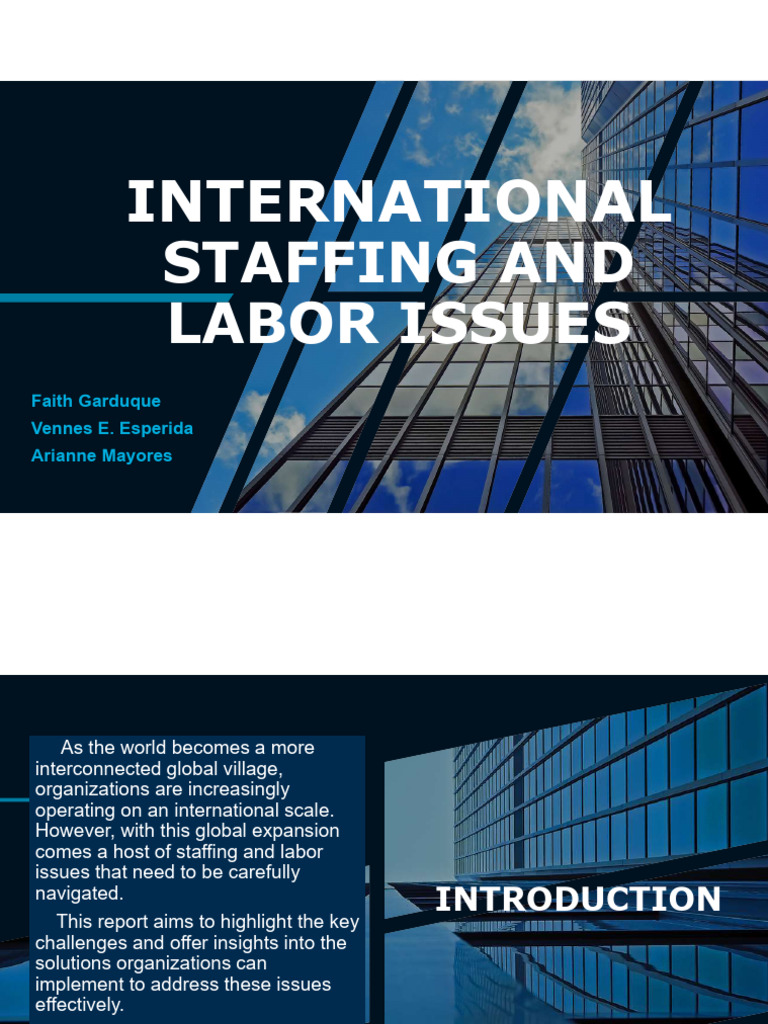 Global Staffing and Labor Challenges | PDF | Diversity (Business ...