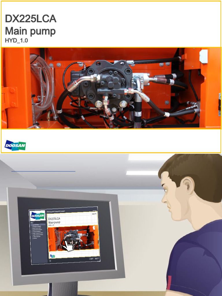 Understanding the DX225LCA Main Pump | PDF | Pump | Engines