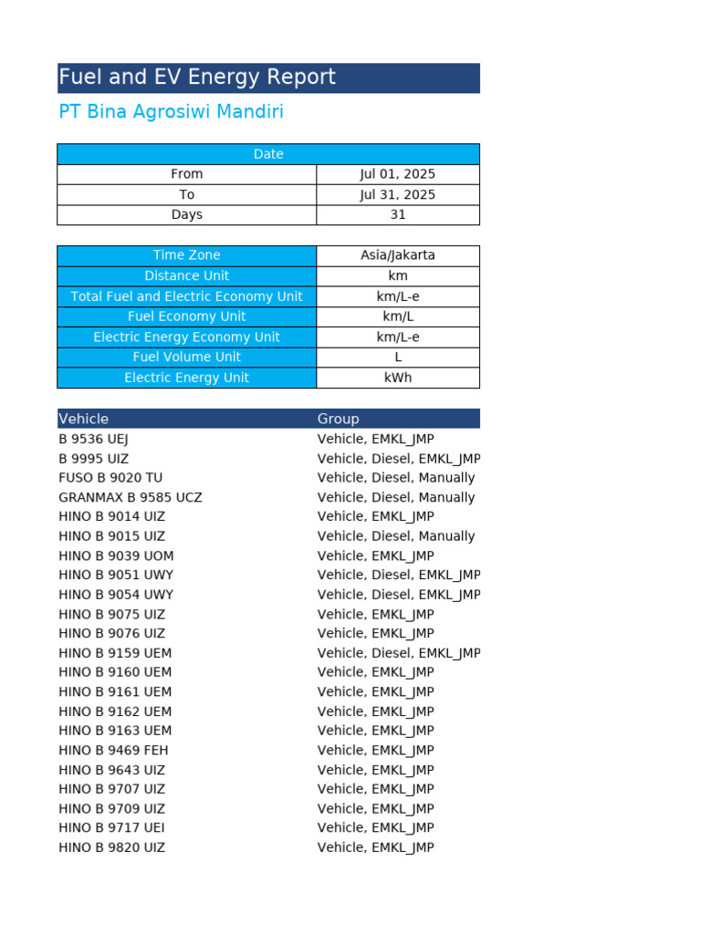 July 2025 Fuel and EV Report | PDF | Vehicles | Motor Vehicle