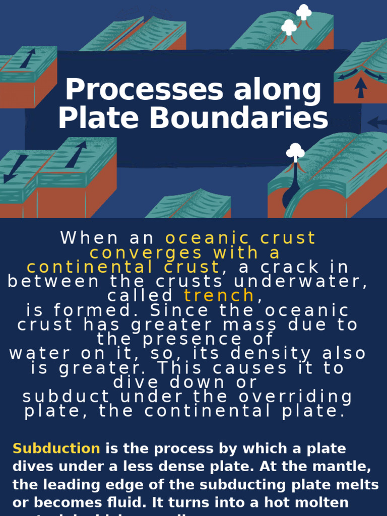 Plate Boundary Processes Explained | PDF | Plate Tectonics | Volcano