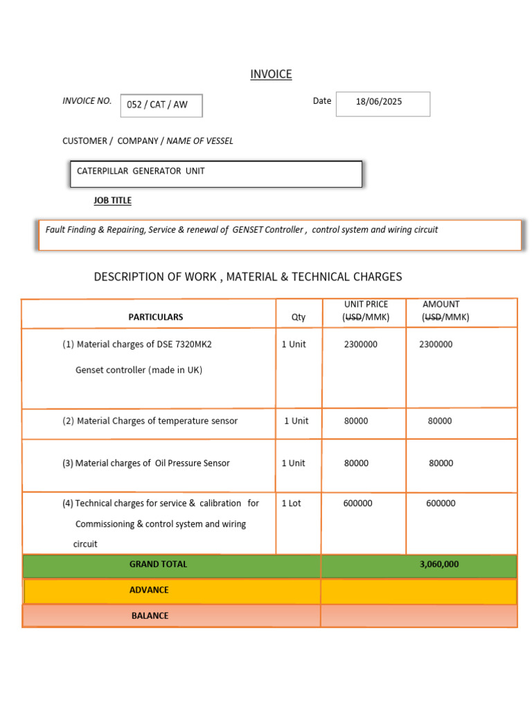 INVOICE HHL | PDF