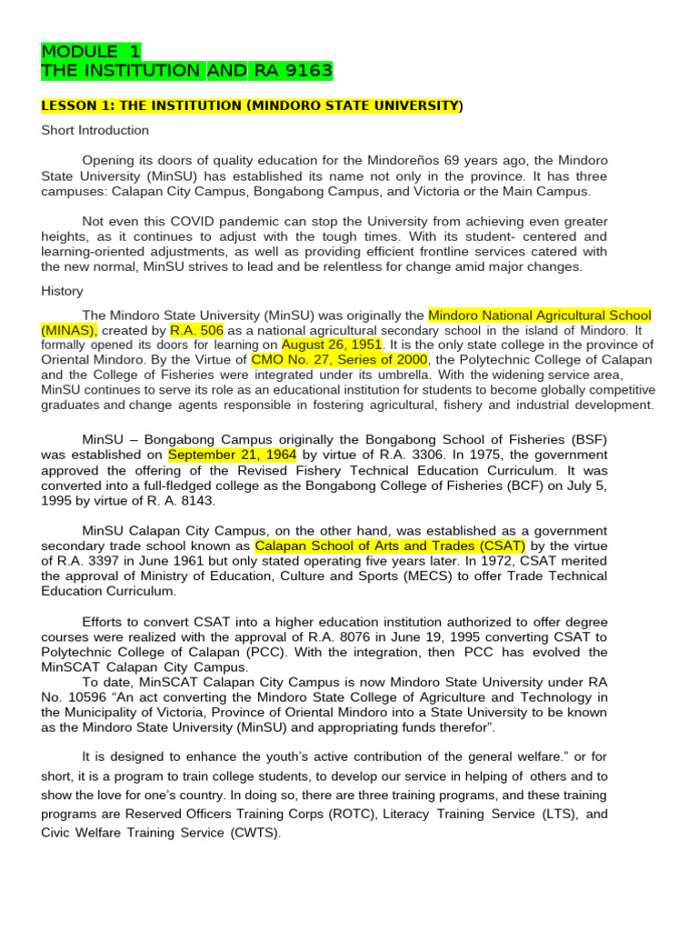 NSTP Overview and Requirements | PDF | Service Learning | Community