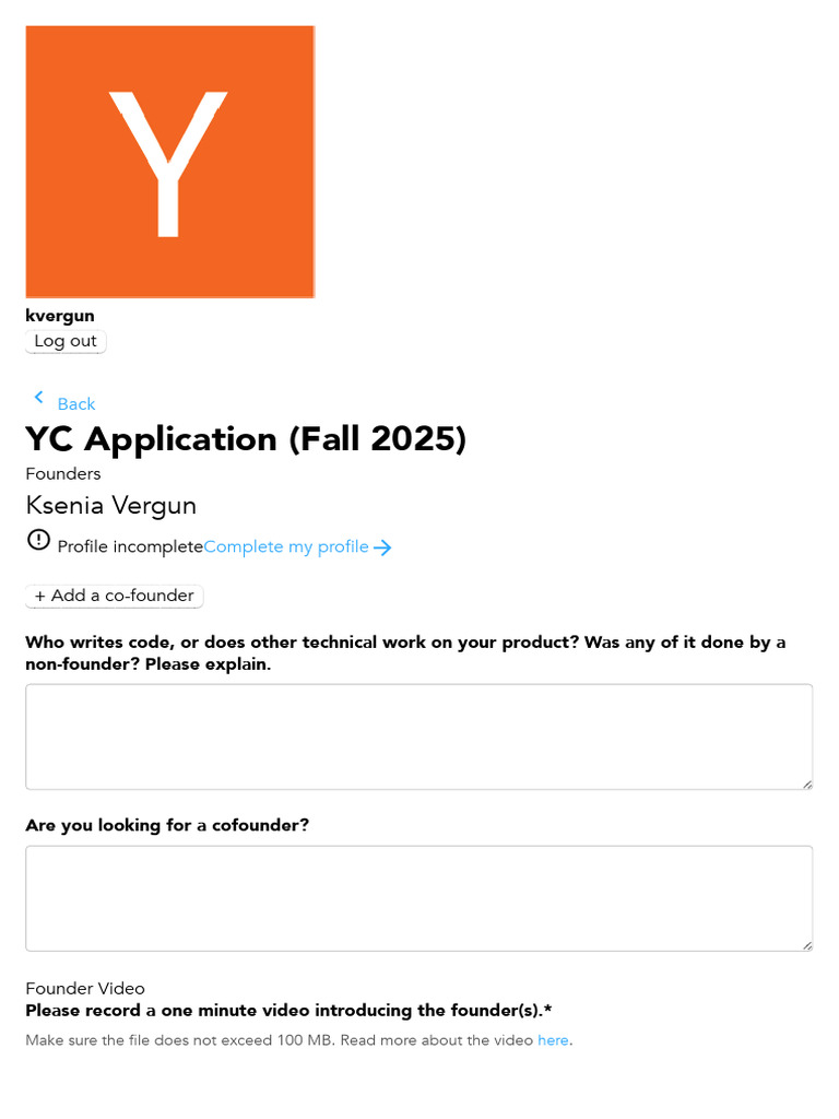 Apply To Y Combinator | PDF | Computing | Cyberspace