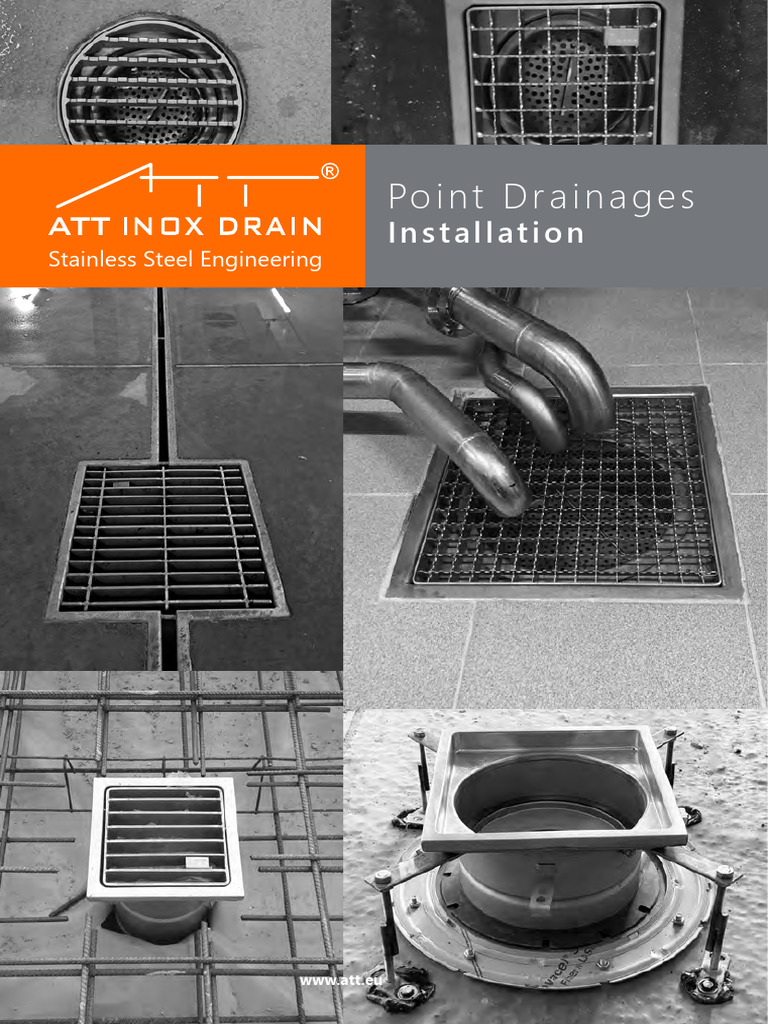 Stainless Steel Drain Installation Guide | PDF | Drainage | Pipe (Fluid ...