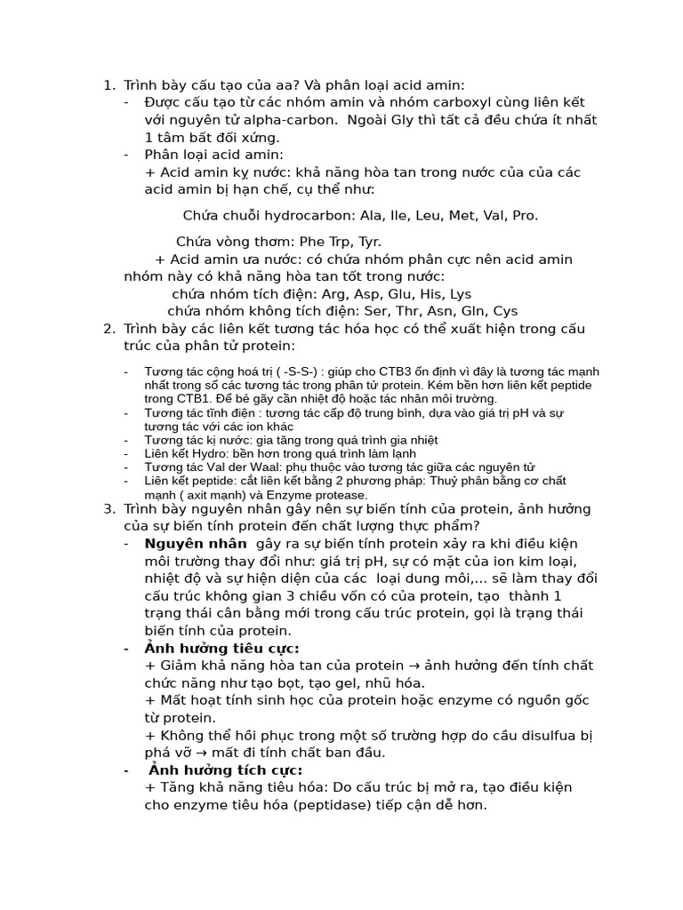 Trình Bày Cấu Tạo Của Aa | PDF