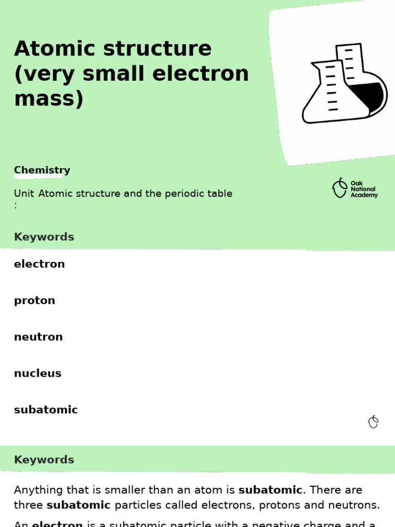 Understanding Atomic Structure and Particles | PDF | Atoms | Atomic Nucleus