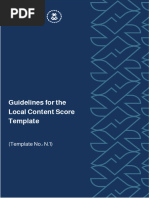 Guidelines For The Local Content Score Template (GCC-Baseline) | PDF ...