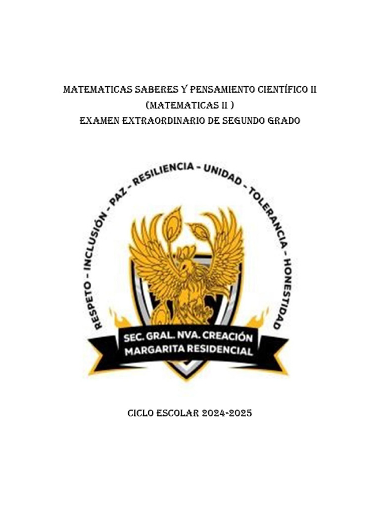 Examen Extraordinario Matemáticas II 2024 | PDF | Triángulo | Ángulo