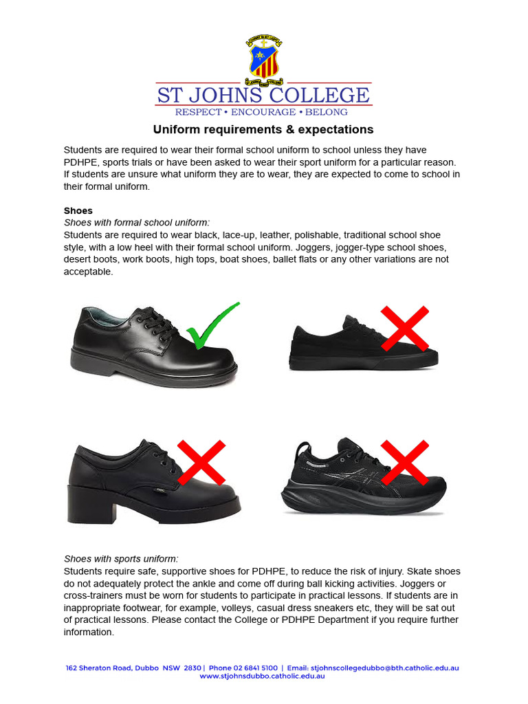 School Uniform Requirements and Guidelines | PDF
