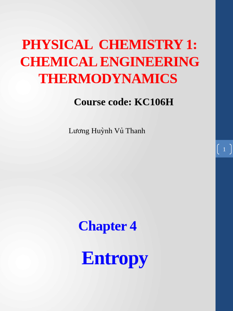 Chemical Thermodynamic 4 | PDF | Entropy | Heat