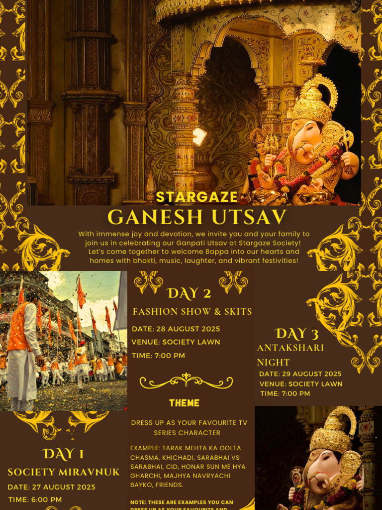 Brown and White Indian Restaurant Trifold Brochure | PDF