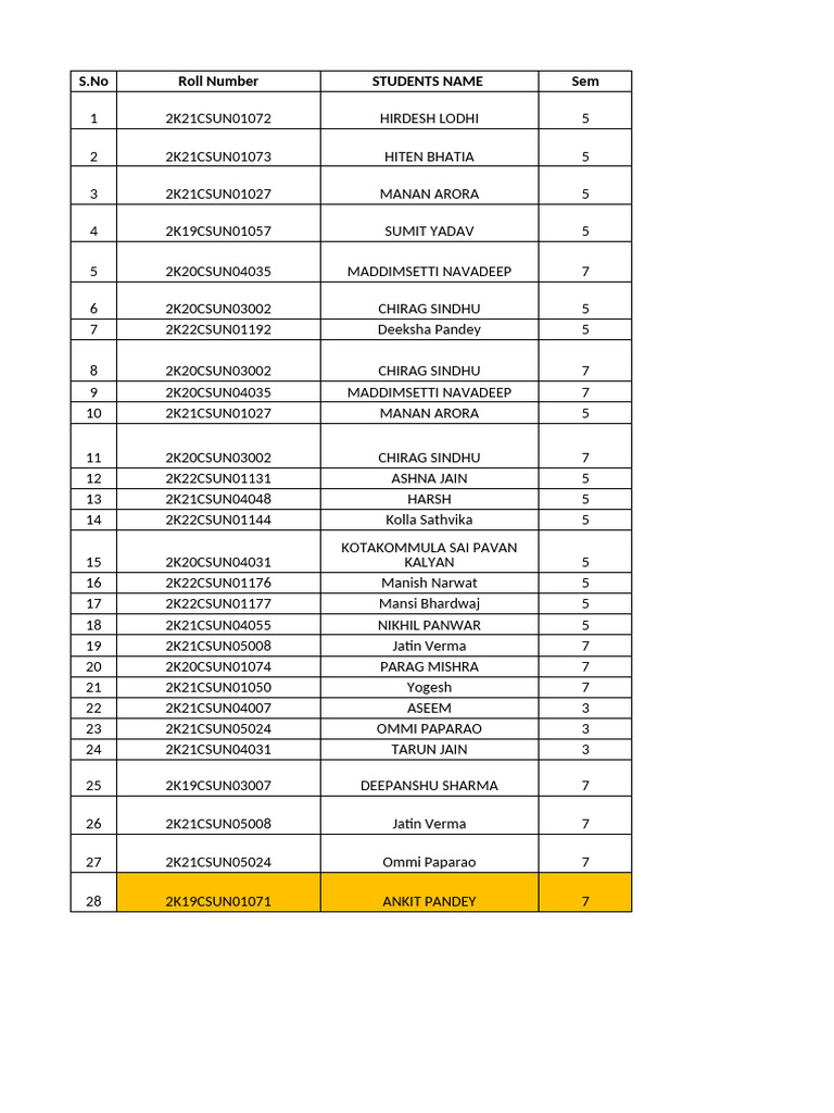 Student Exam Schedule and Details | PDF | Software | Engineering