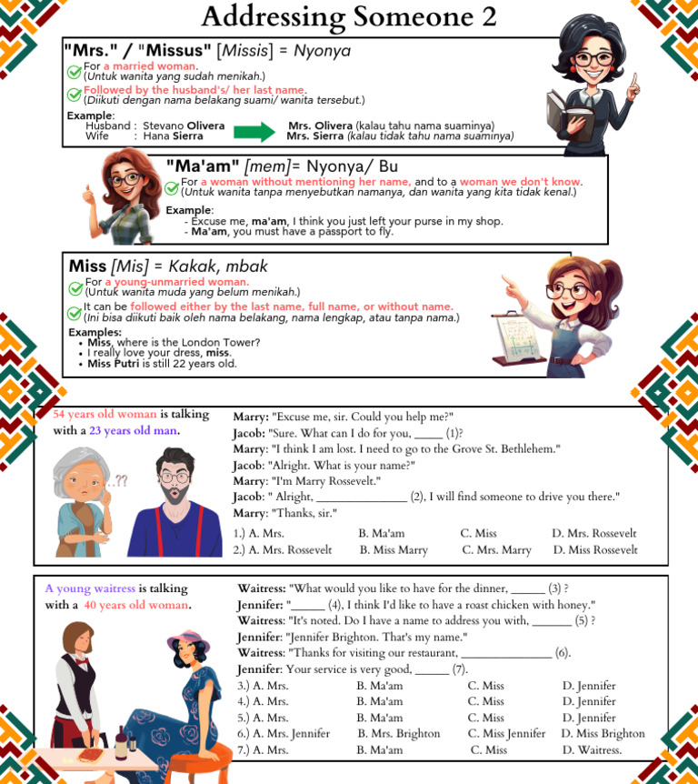 Day 11 - Addressing Someone 2 - Materi Kids Level 13 | PDF | Chess ...