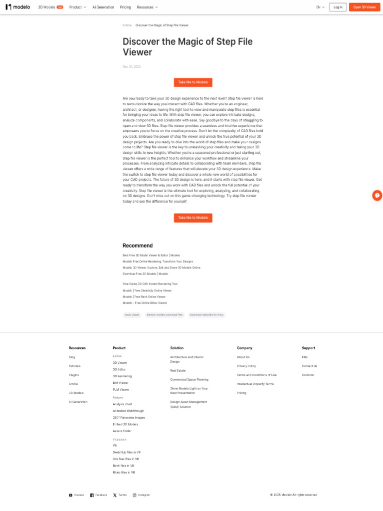 Step File Viewer: Elevate 3D Design | PDF | 3 D Computer Graphics | 3 D ...