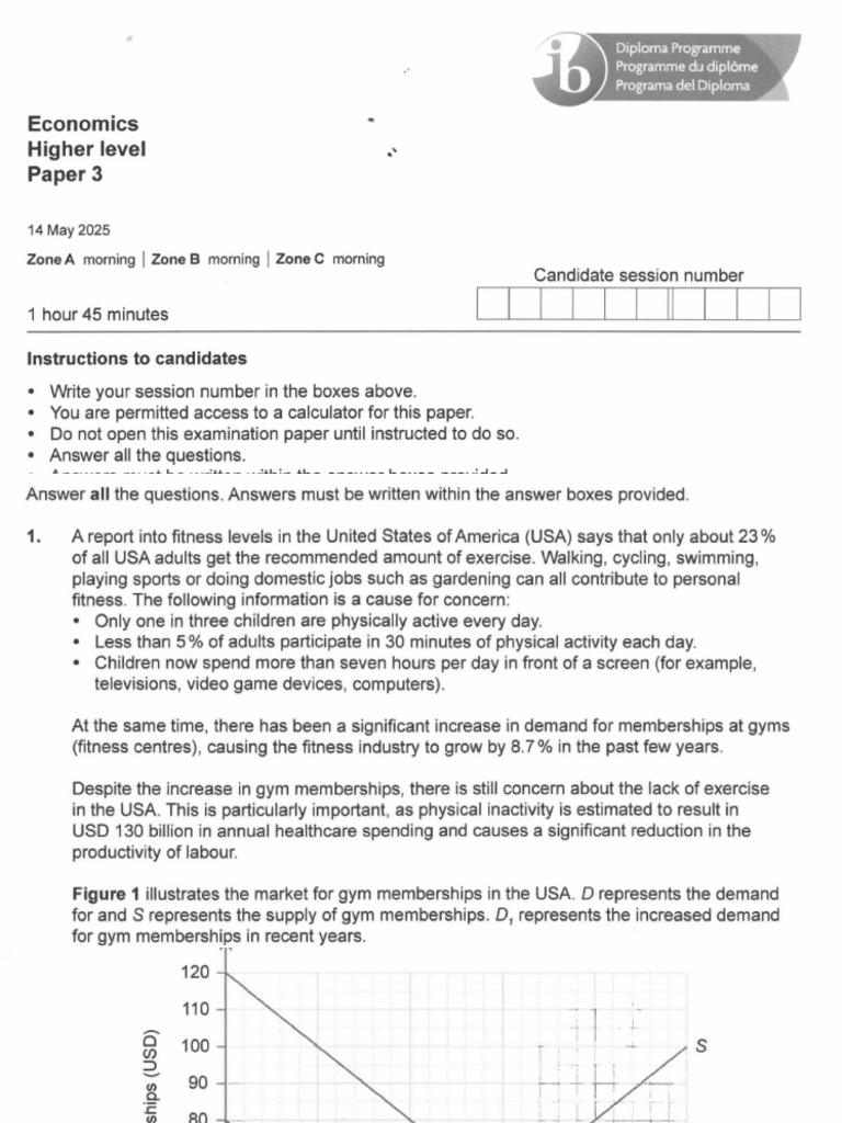 Econ Paper 3 HL TZA | PDF