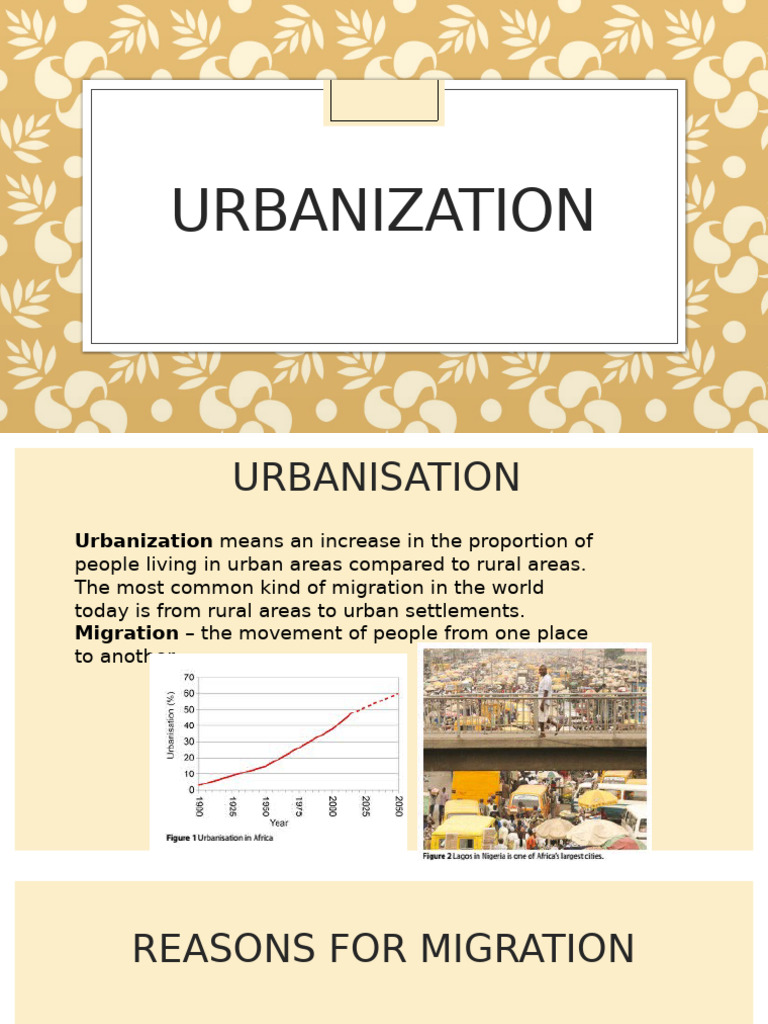 Understanding Urbanization and Migration | PDF
