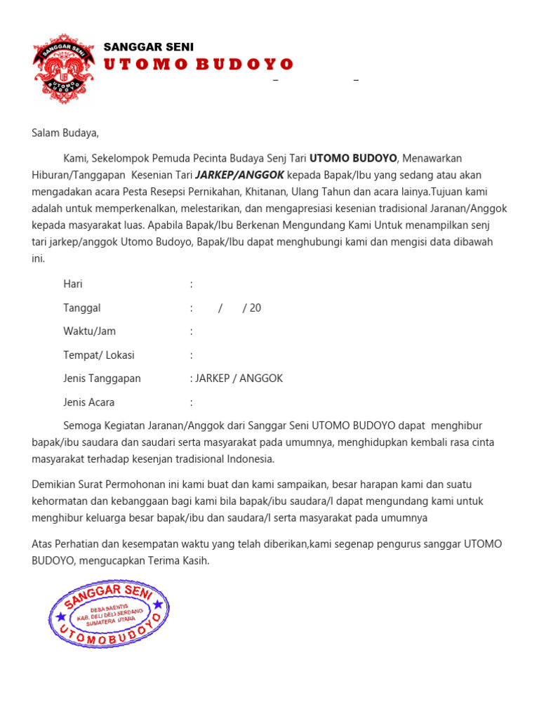 Form Promosi UB | PDF