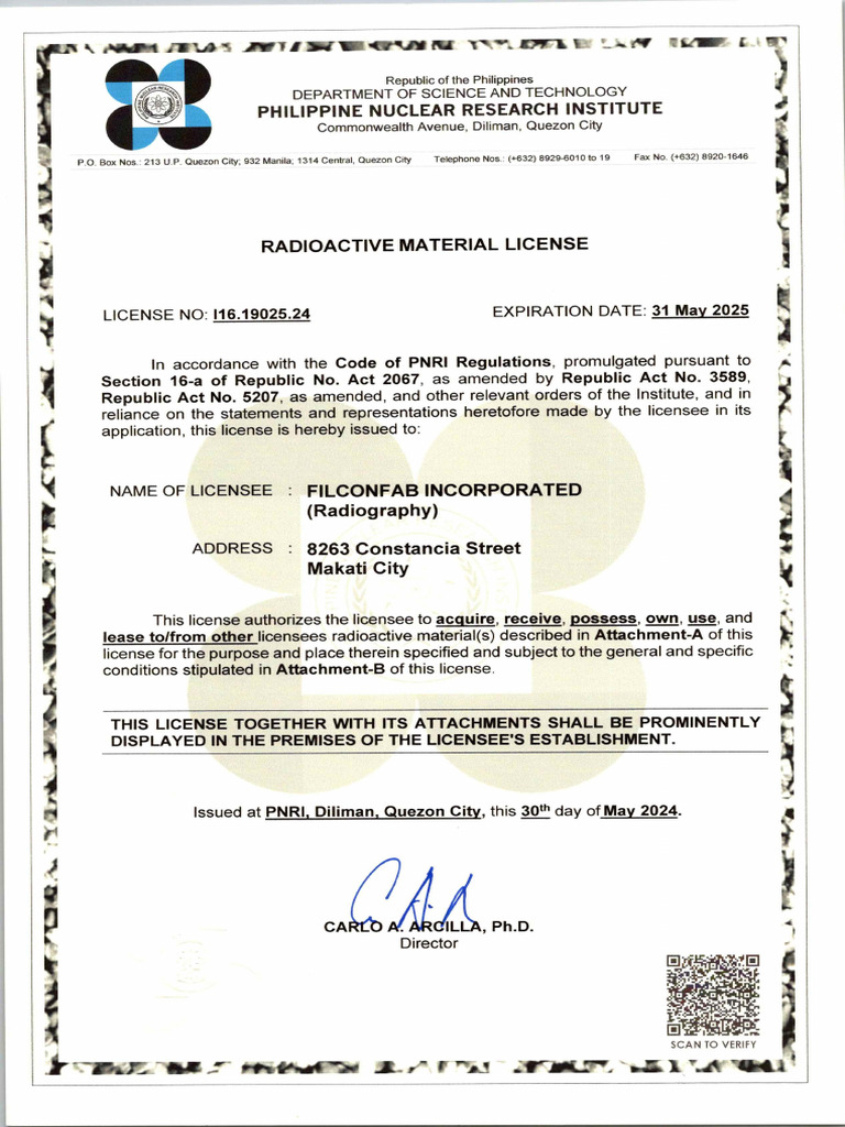 RAM License I16.19025.24 | PDF