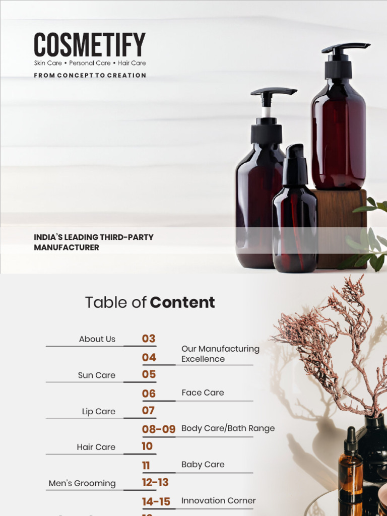 Cosmetify: India’s Cosmetic Innovator | PDF | Sunscreen | Shampoo