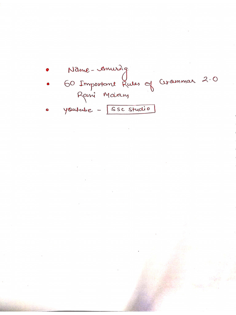 Rani Mam's 60 Grammar Rules PDF | PDF | Interpretation (Philosophy ...