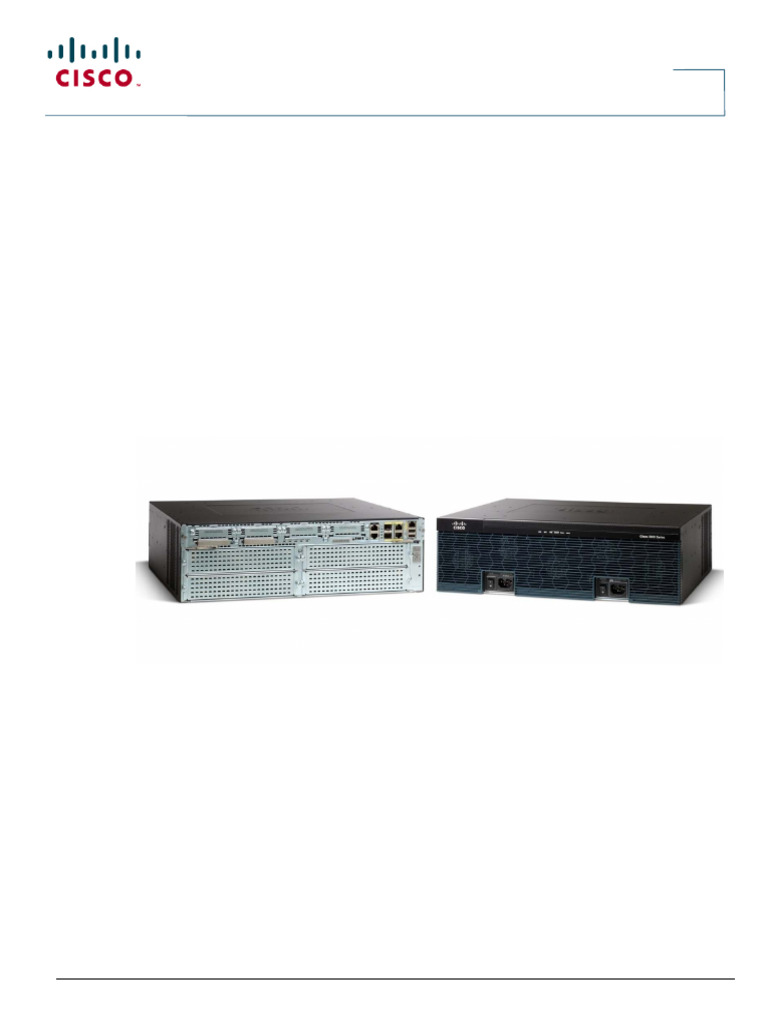 Cisco 3900 Series Router Overview | PDF | Computer Network | Router ...