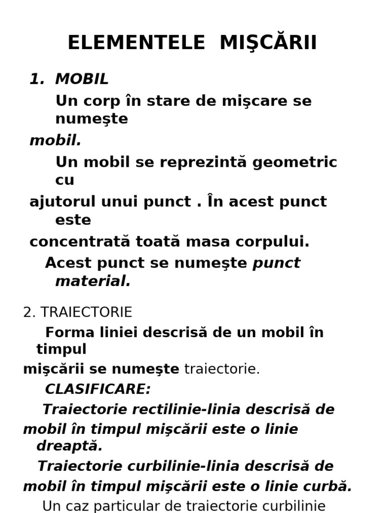 2.elementele Miscarii-Corectat | PDF