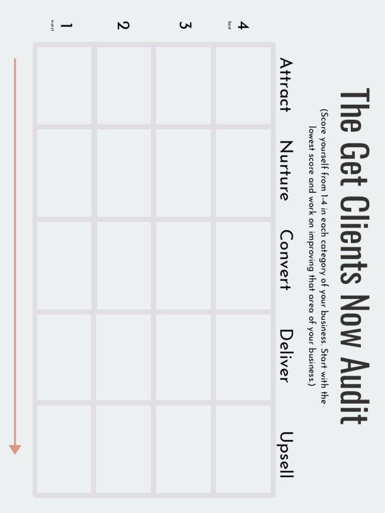 Get Clients Now Business Audit Guide | PDF
