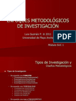 Enfoques Metodologicos de Investigacion