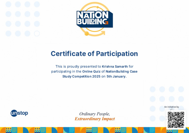 Nation Building Case Study Competition 2025. | PDF