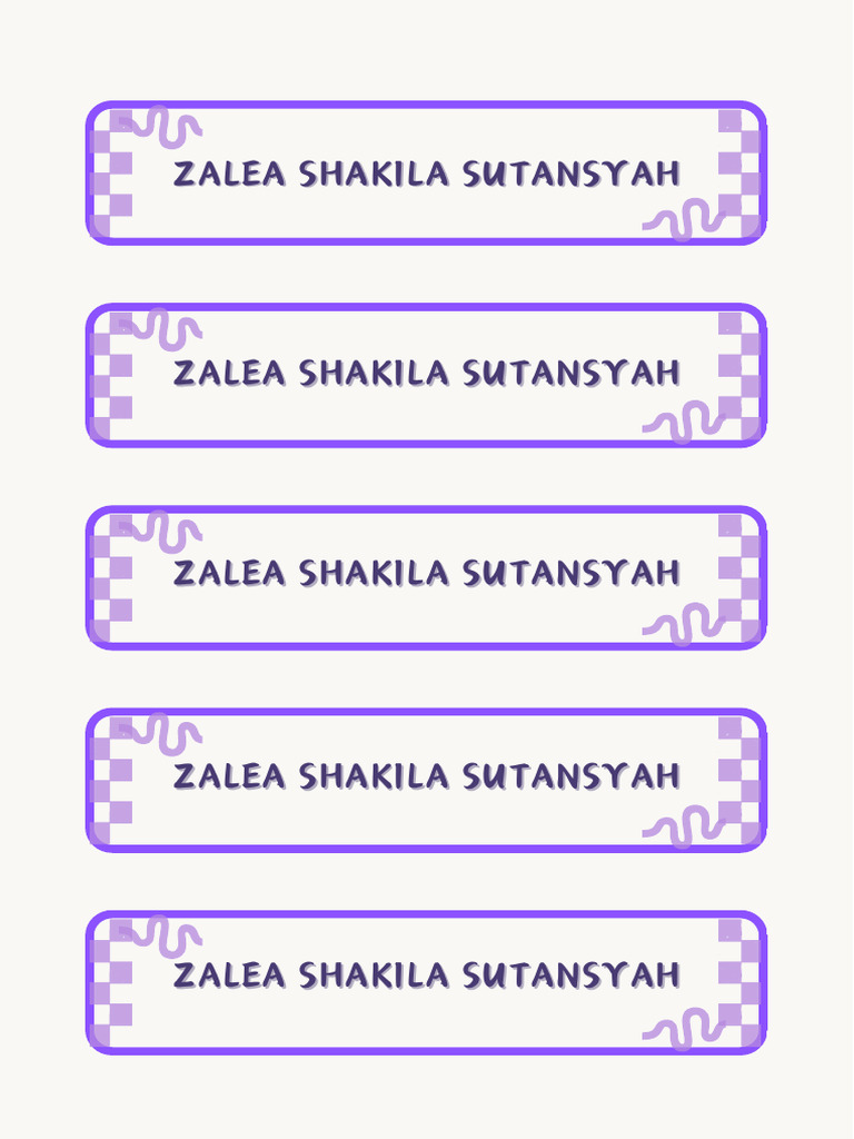 Blue and White Retro Name Folder Label Printabel Document A4 - 20250717 ...