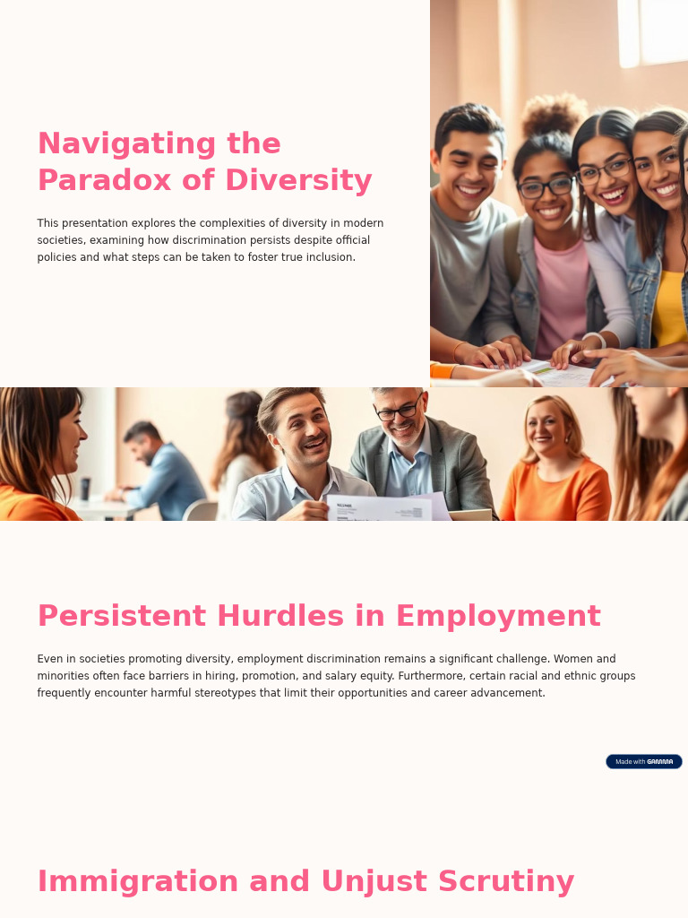 Diversity Challenges and Inclusion Strategies | PDF | Social Exclusion ...
