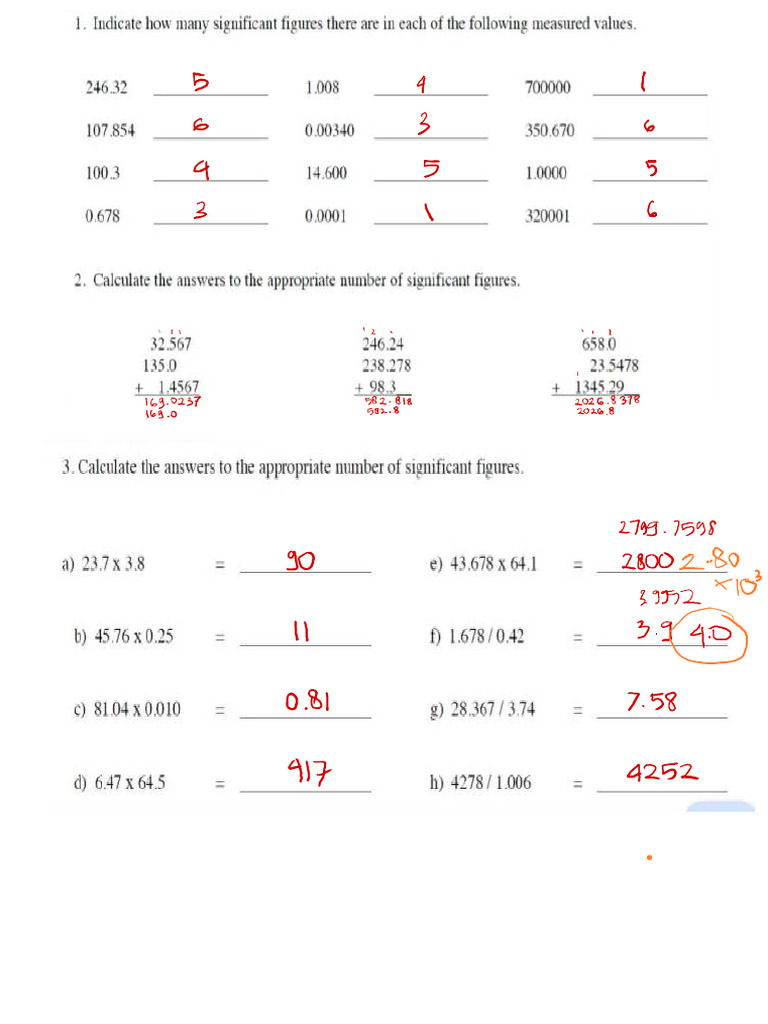 Significant Figures | PDF