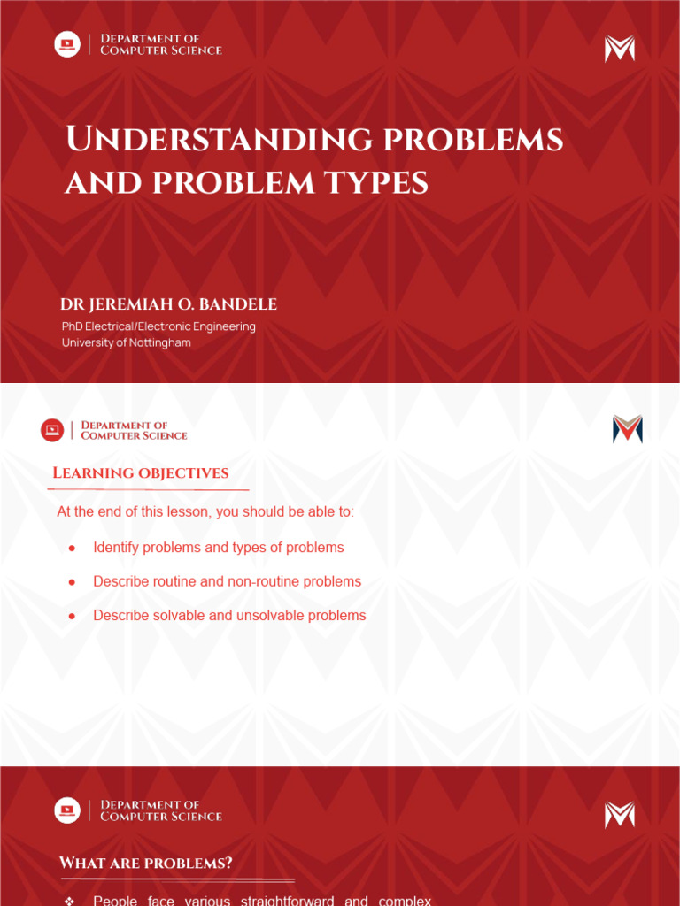 Understanding Problem Types in Engineering | PDF | Theory Of ...
