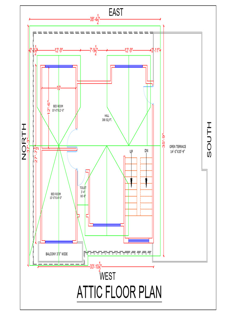 Attic Floor Plan Layout Details | PDF