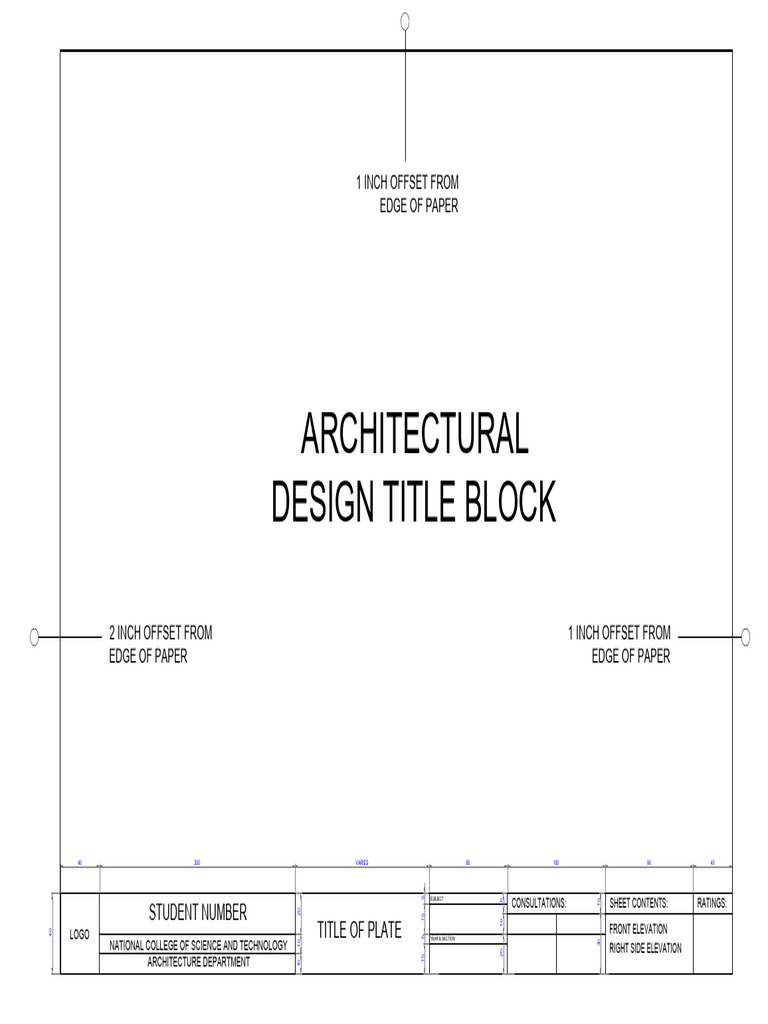 Architectural Design Plate Template | PDF | Printing | Written ...