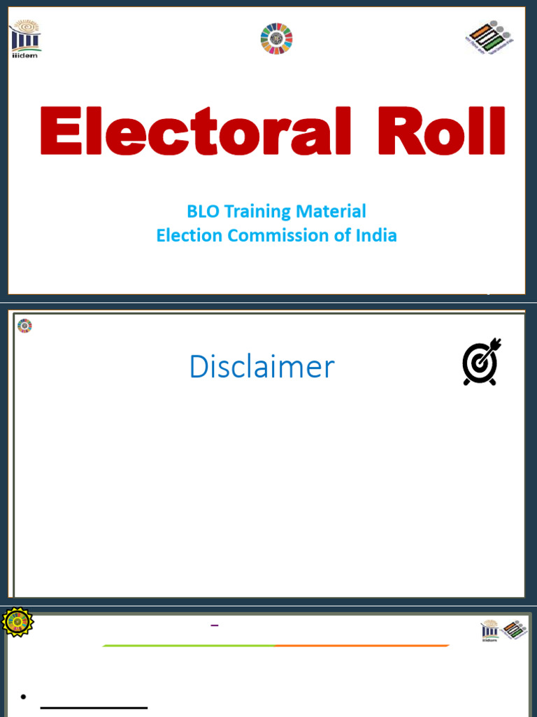 7 Electoral Roll - IIIDEM - June 2023 - Model | PDF | Elections | Birth ...