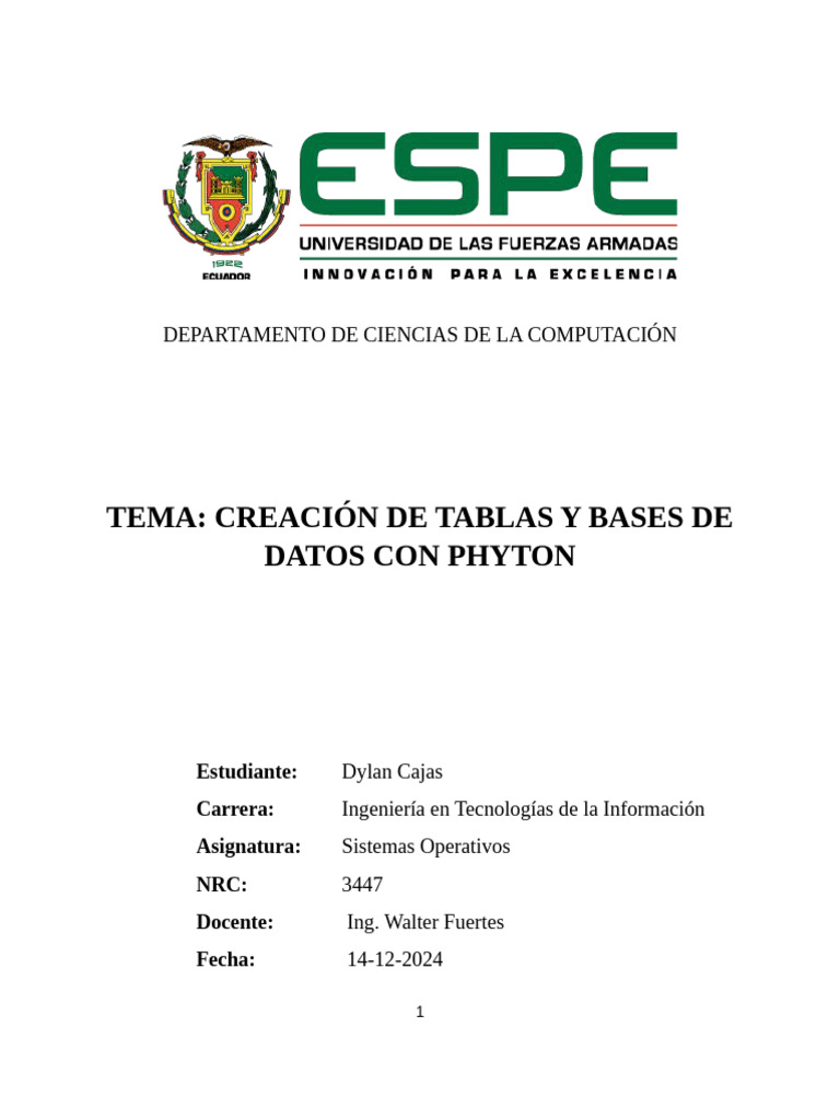 Crear Bases de Datos con Python y SQLite | PDF | Bases de datos | SQL