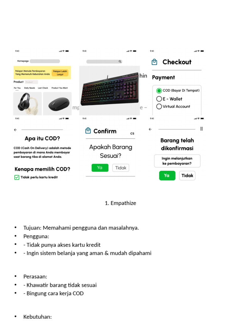 Presentasi Design Thinking Project COD Edited With Images | PDF