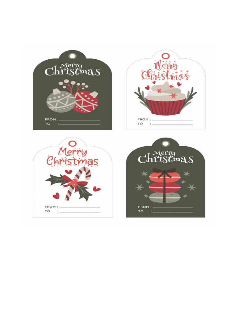 Christmas Tag Printable Templatesn 4977.Jpg | PDF