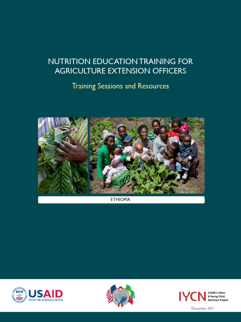 Nutrition Training For Ag Extension Officers Ethiopia | PDF | Staple ...