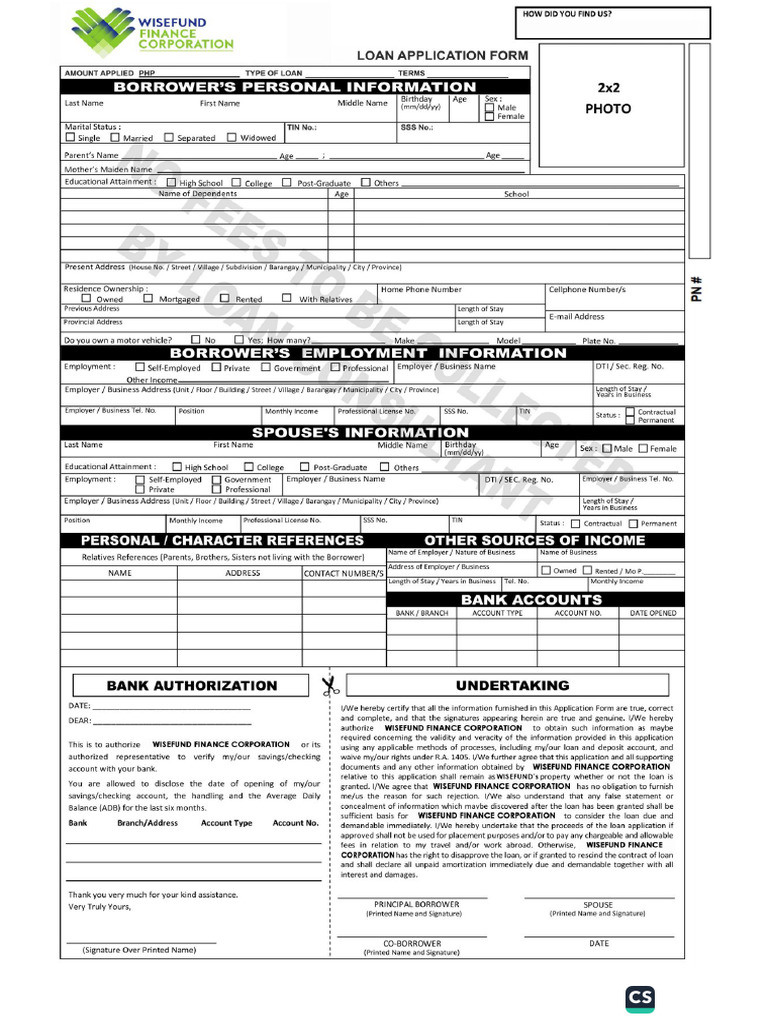 Application Form | PDF