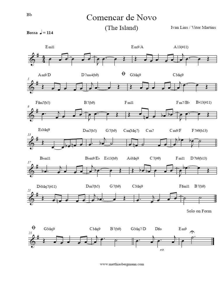 Bossa Nova Chord Progressions Guide | PDF