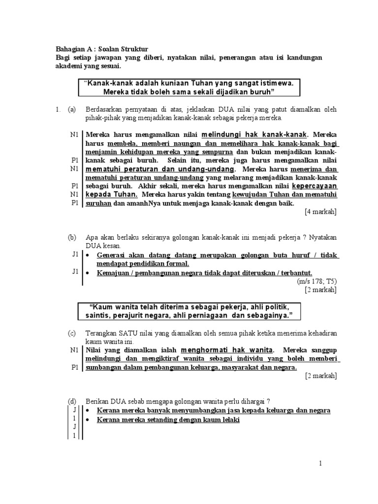 10. Latihan & Jawapan Lengkap Soalan Moral