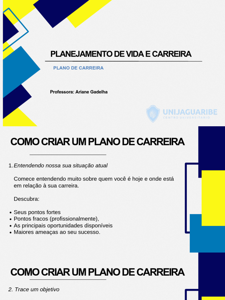 Como Criar um Plano de Carreira Eficaz | PDF | Vida | Liderança