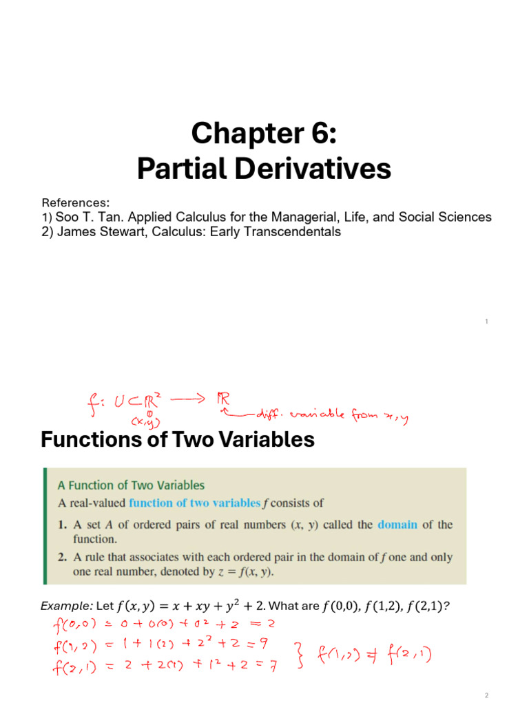 Understanding Partial Derivatives in Calculus | PDF | Derivative ...
