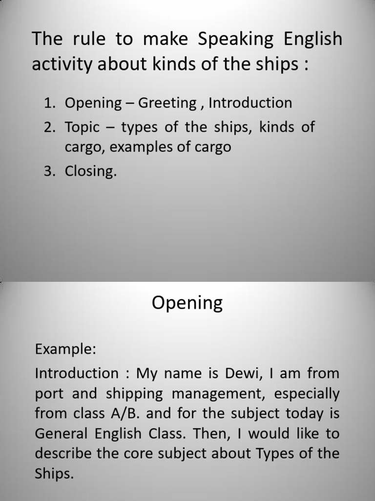 Types of Ships: Speaking Activity Guide | PDF