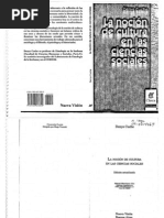 Couche Danis. Genealogia de La Nocion de Cultura en Las Ciencias Sociales