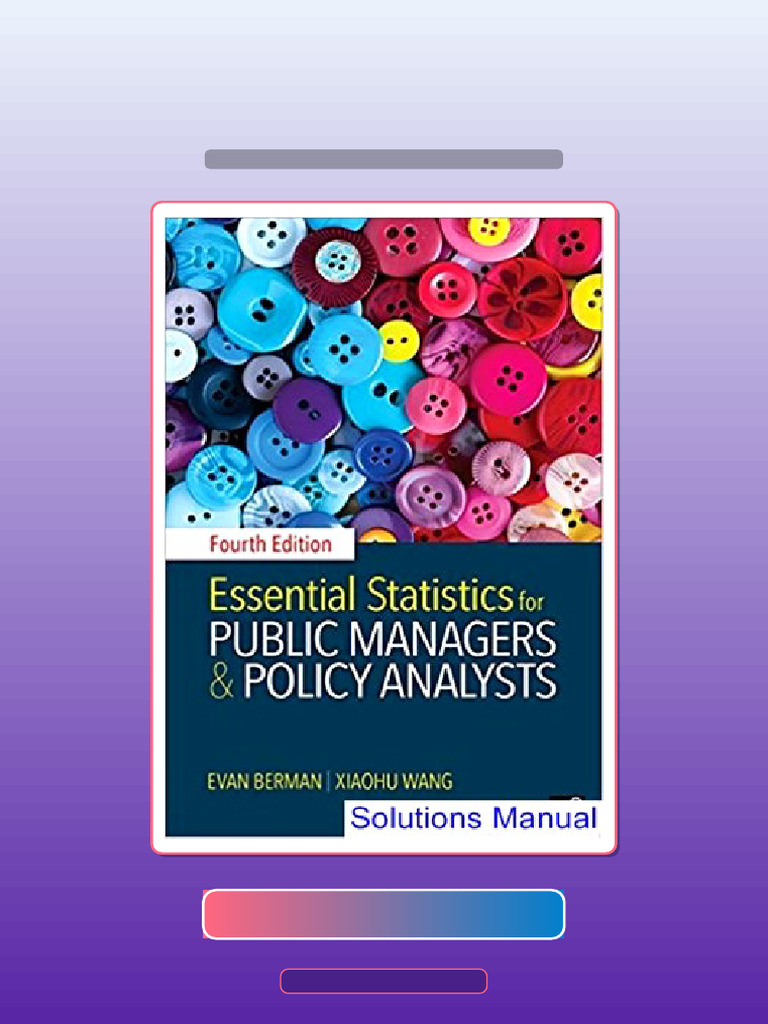 Essential Statistics For Public Managers and Policy Analysts 4th ...