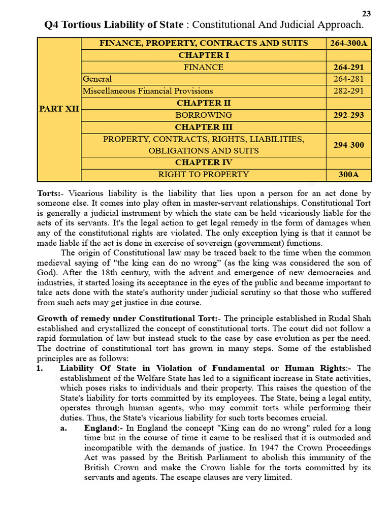 State Liability in Constitutional Torts | PDF | Justice | Crime & Violence